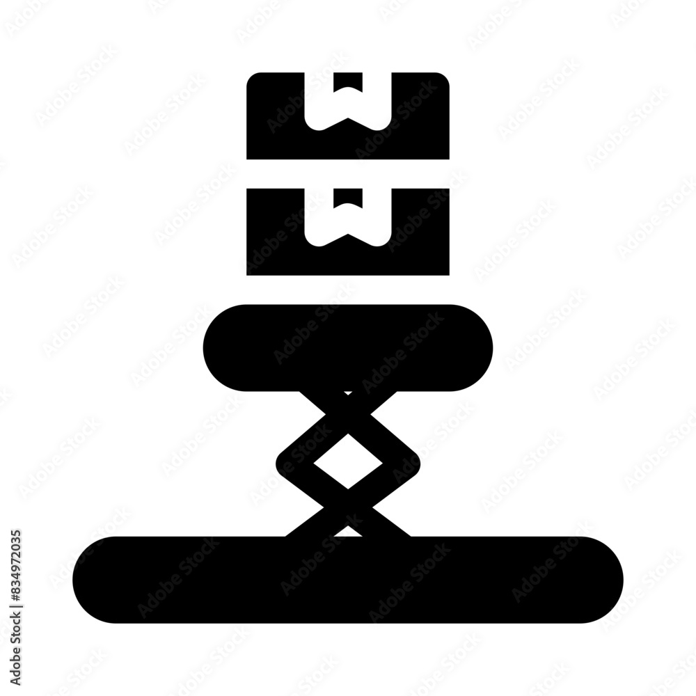 hydraulic jack glyph icon hydraulic jack glyph icon
