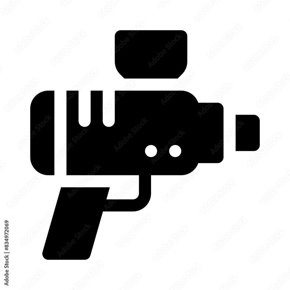 spray gun glyph icon spray gun glyph icon