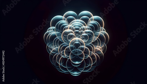 Geometric Light Sphere Composition