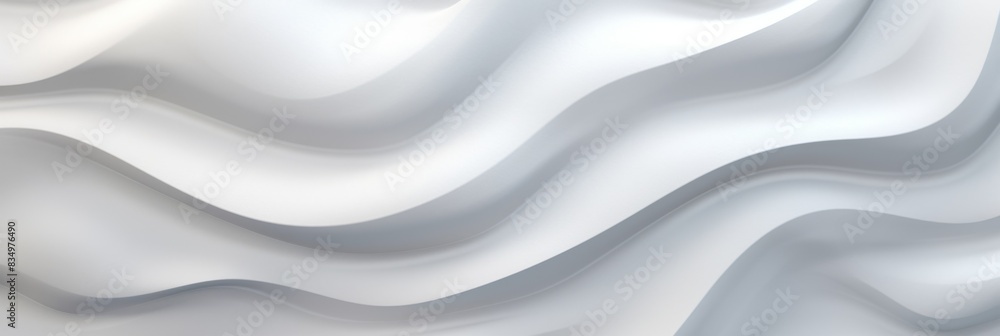 Abstract soft white and light blue flowing waves creating a smooth, serene texture with gentle gradients, horizontal format illustration with place for text Abstract soft white and light blue flowing waves creating a smooth, serene texture with gentle gradients, horizontal format illustration with place for text