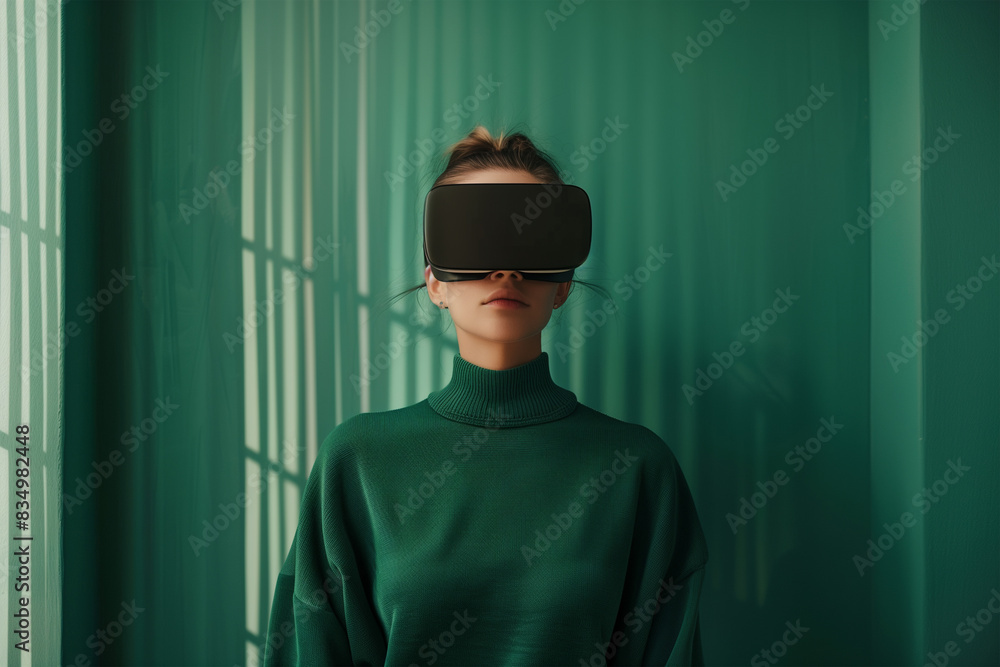 Technology immersing into life creative illustration Technology immersing into life creative illustration