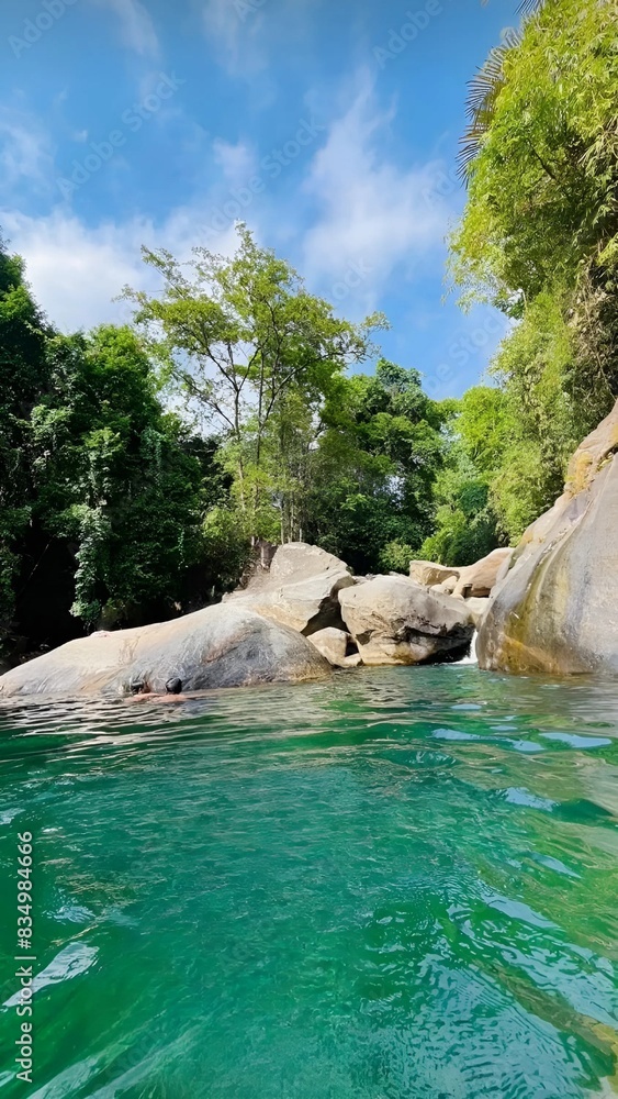 Fototapeta premium the river in the mountains