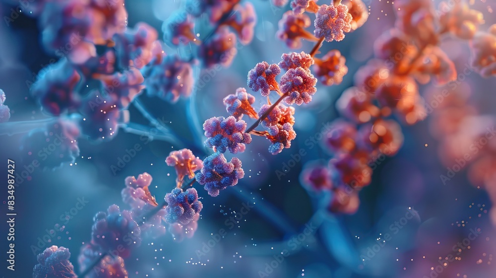 Macro photo of vibrant, colorful flowers with a dreamlike, ethereal atmosphere. Focus on detail and softness in nature Macro photo of vibrant, colorful flowers with a dreamlike, ethereal atmosphere. Focus on detail and softness in nature