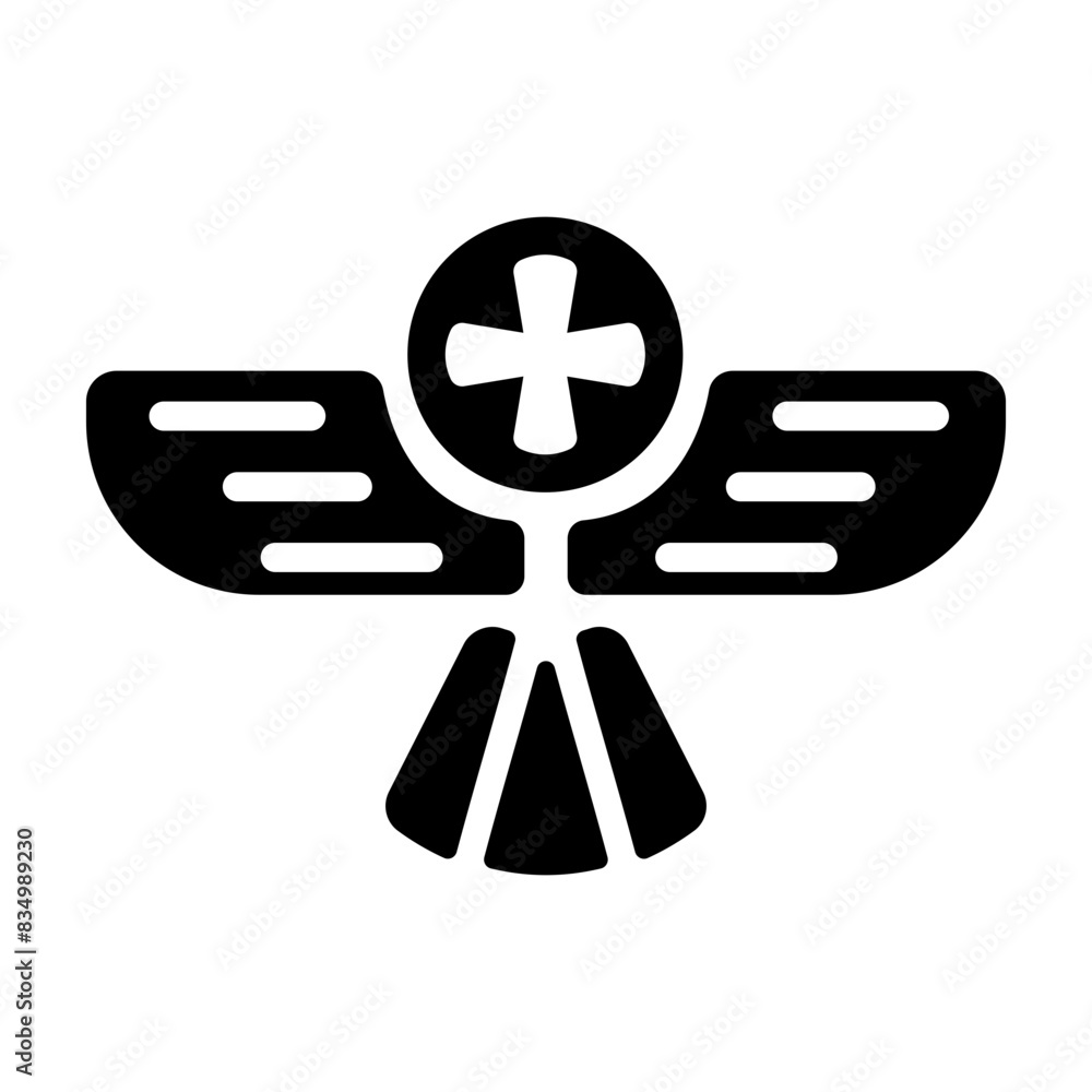 Grab this solid icon of horus behdety Grab this solid icon of horus behdety
