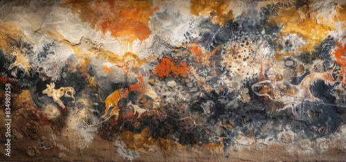 Lascaux Cave Mural - Abstract Stone Wall Art