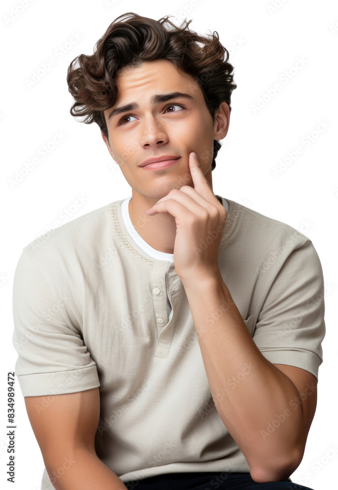PNG Photography portrait white background contemplation. PNG Photography portrait white background contemplation.