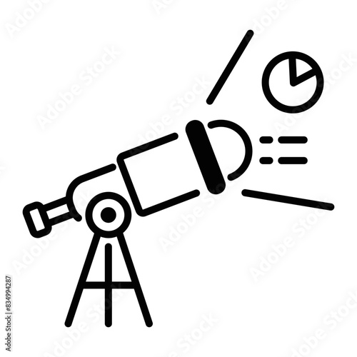 Get this line style icon of business forecast 