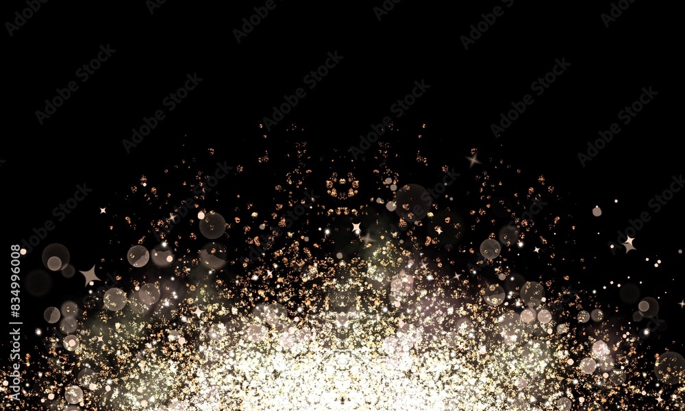 Round Gold Glitter Background Round Gold Glitter Background
