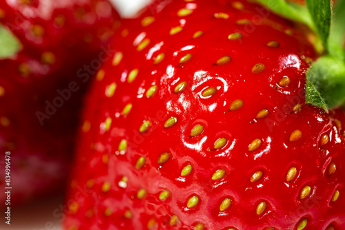 Wallpaper Mural Close up of fresh ripe strawberries. macro Torontodigital.ca