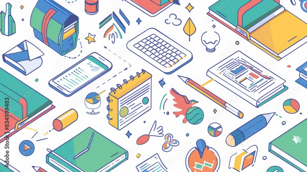 Design a visual representation of innovation in education. Include examples of edtech tools, online learning platforms, and innovative teaching methods. Design a visual representation of innovation in education. Include examples of edtech tools, online learning platforms, and innovative teaching methods.