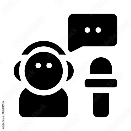 reporter glyph icon