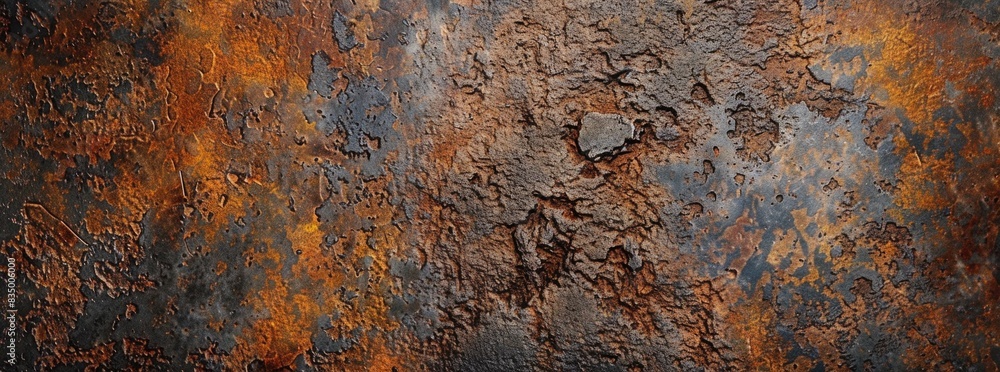 Abstract background of rusted metal texture, dark brown and gray color. Abstract background of rusted metal texture, dark brown and gray color.