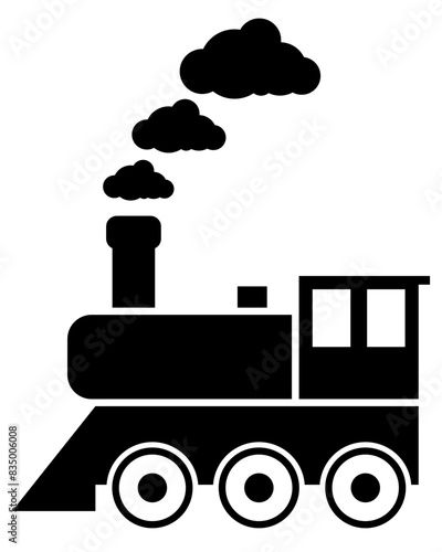 train railways transportation printable template flat design icon isolated silhouette traffic transparancy background