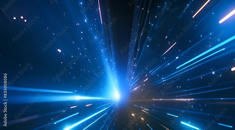 Abstract background with neon rays of light Abstract background with neon rays of light