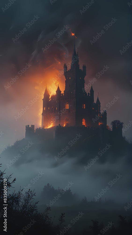 Fototapeta premium castle at night