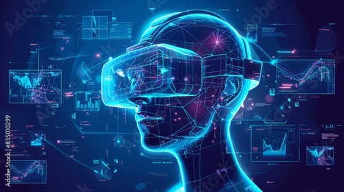 Develop an infographic showcasing the history and evolution of the metaverse. Trace its origins from early virtual worlds to current advancements. photo
