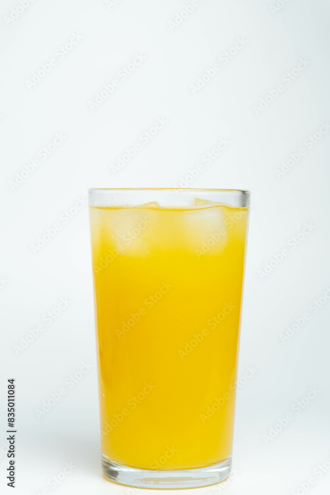 Ripe Mango Juice with White Background Ripe Mango Juice with White Background