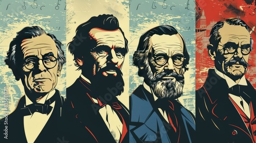 Wallpaper Mural Illustrate a comparison chart of famous leaders throughout history. Highlight their achievements, leadership styles, and legacies, inspiring others to lead with purpose. Torontodigital.ca