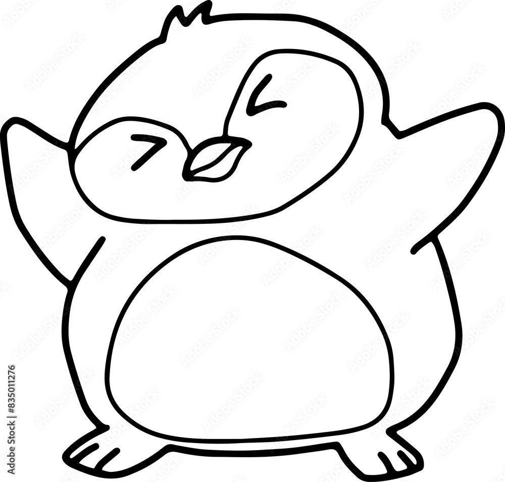 Cute penguin, cartoon animal, wild animal, zoo, coloring book, hand drawn, illustration, wearing white Cute penguin, cartoon animal, wild animal, zoo, coloring book, hand drawn, illustration, wearing white