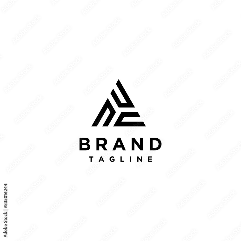 Simple Triangle Three Letter U Logo Design. Initial Letter NCU Forms a Triangle Design. Simple Triangle Three Letter U Logo Design. Initial Letter NCU Forms a Triangle Design.