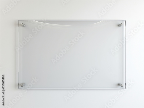 Wallpaper Mural a blank glass sign on the wall Torontodigital.ca