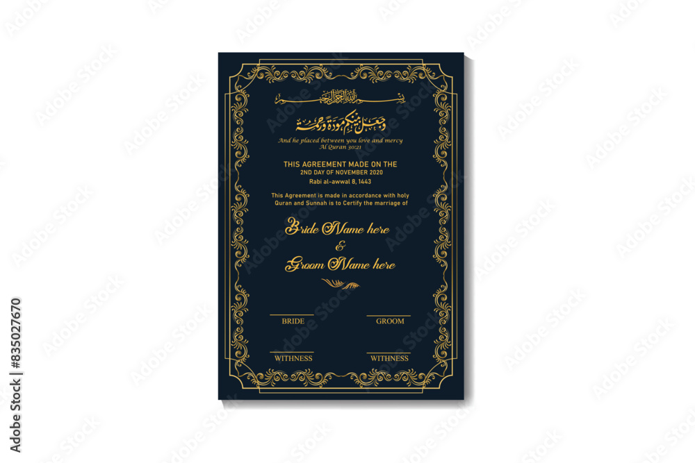 MUSLIM MARRIAGE CERTIFICATE FORMAT intelligence overview