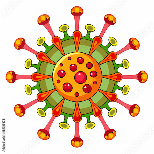 Virus vector illustration 