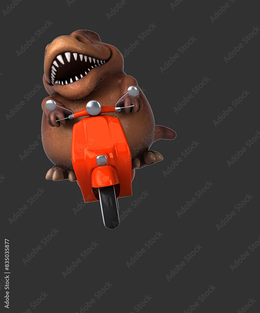 Fun 3D cartoon dinosaur Fun 3D cartoon dinosaur