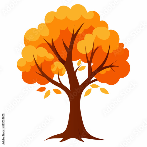 Autumn tree vector illustration