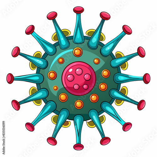 Virus vector illustration 