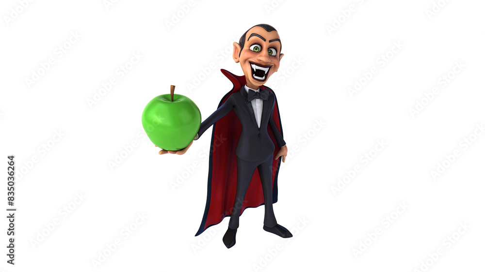 Fun 3D cartoon vampire illustration Fun 3D cartoon vampire illustration