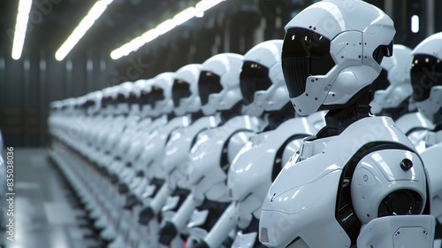 Wallpaper Mural Science of AI, human and robot connecting over global data Torontodigital.ca