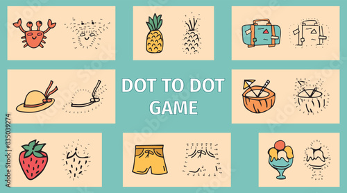 game. A child's game. collect the dots. dot to dot game. lines. black lines. assemble the lines. development. an educational program. the development of children. children. for children. vector.