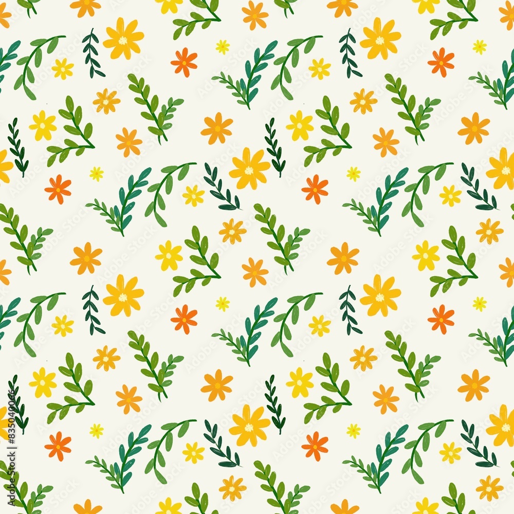 Obraz premium seamless floral pattern
