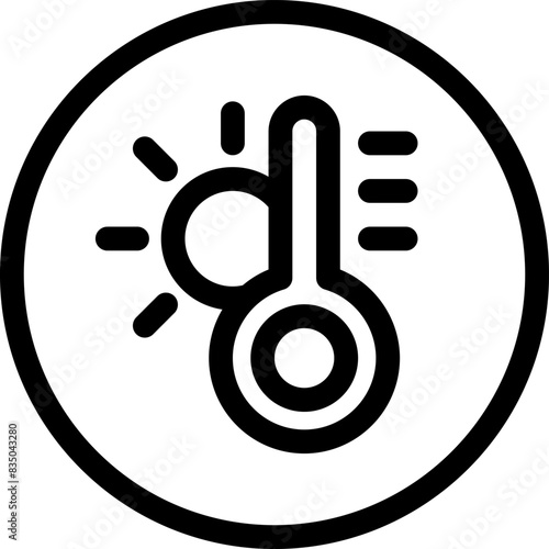 Thermometer Vector Icon Isolated.
