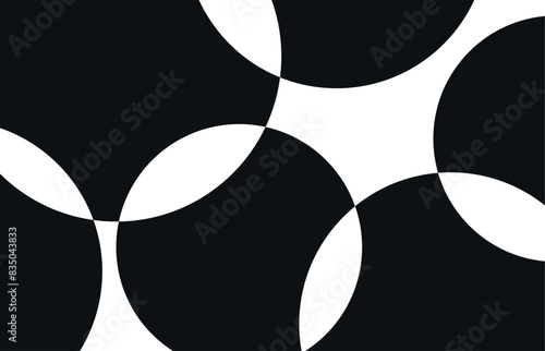 black and white circle pattern, geometric bauhaus background. Set of abstract elements design for for cards, invitation, branding, banner, cover