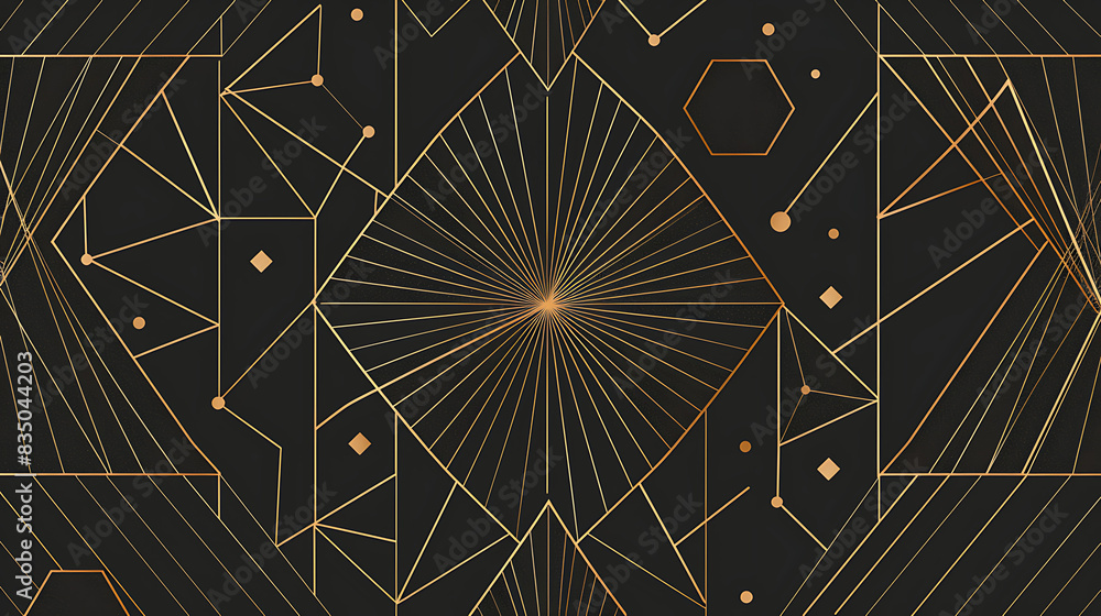 Elegant Black and Gold Symmetry - luxury and abstract background Elegant Black and Gold Symmetry - luxury and abstract background