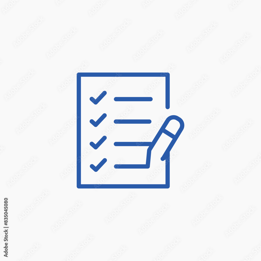clipboard check list pen icon clipboard check list pen icon