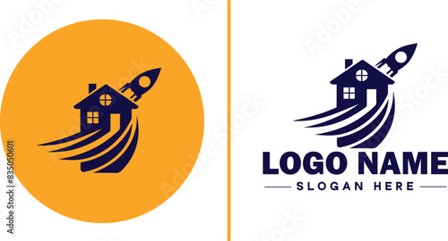 Auction house icon Auction gallery Auction center Auction mart flat logo sign symbol editable vector