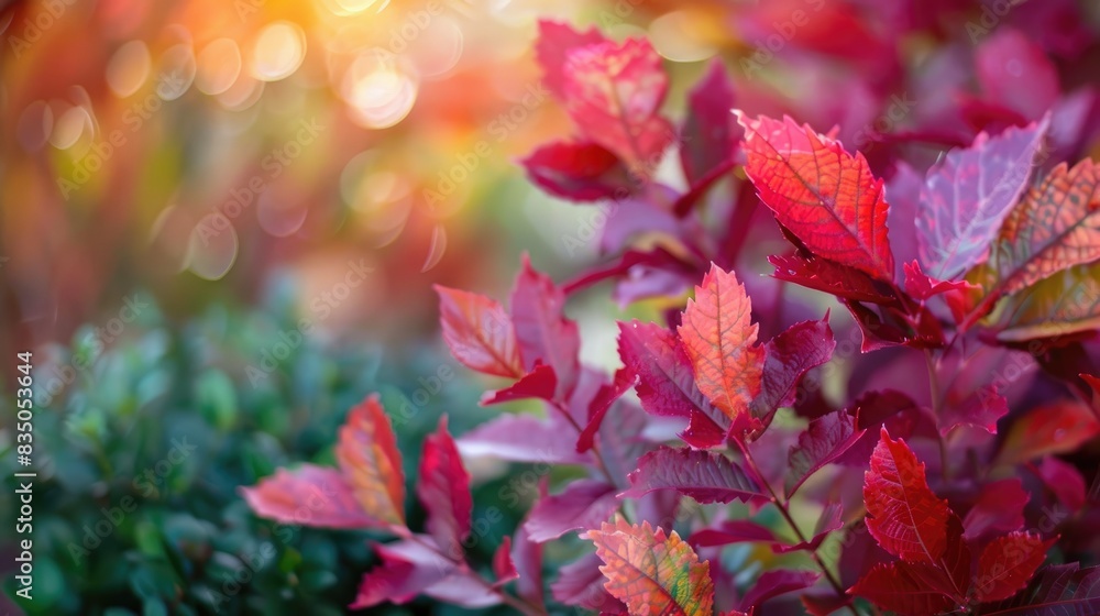 Blurred backdrop of ornamental foliage Blurred backdrop of ornamental foliage