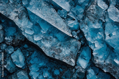 A striking wide-format background image showcasing blue tones reminiscent of an icy or stony texture, ideal for design or creative ventures.