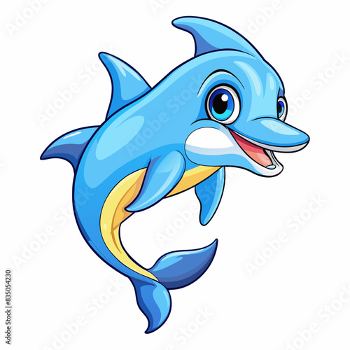 Cartoon Dolphin Vector