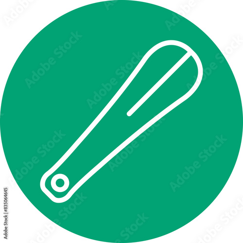 Shoe Horns line circle icon