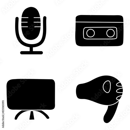 Pack of Devices solid Icon

