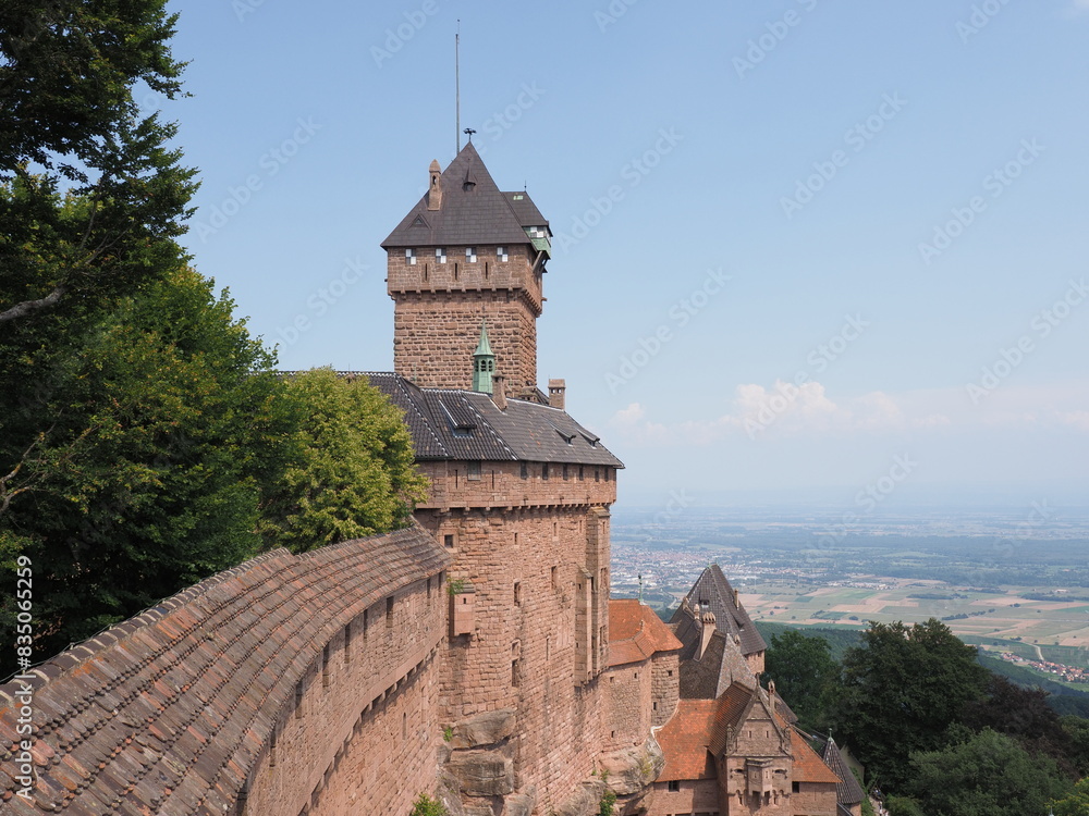 Fototapeta premium Historical castle of Koenigsbourg in Orschwiller in France