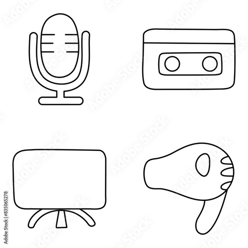 Pack of Devices linear Icon


