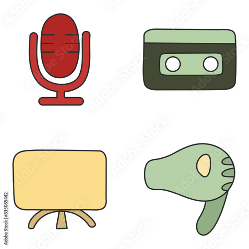 Pack of Devices Flat Icon


