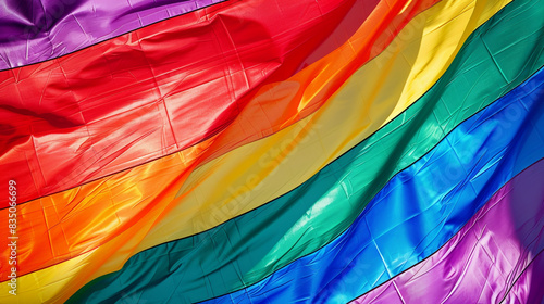 LGBT flag close up