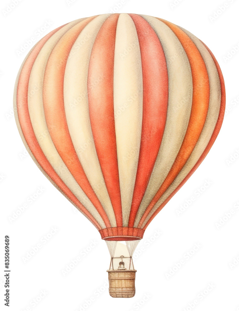 Naklejka premium PNG Balloon aircraft vehicle transportation.