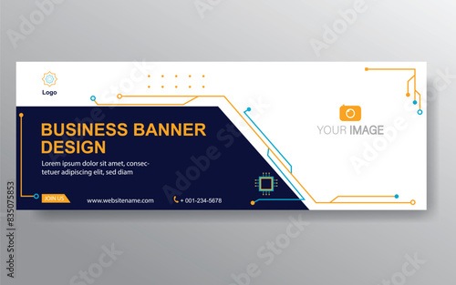 Vector abstract design web banner template. Web Design Elements - Header Design. Abstract geometric web banner template on grey background. Modern.